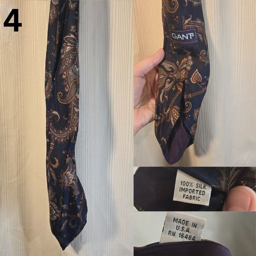 Crafters’ Vintage Tie Bundle 1 – Silk & Polyester Patterns [TSET1] - Picture 5 of 8